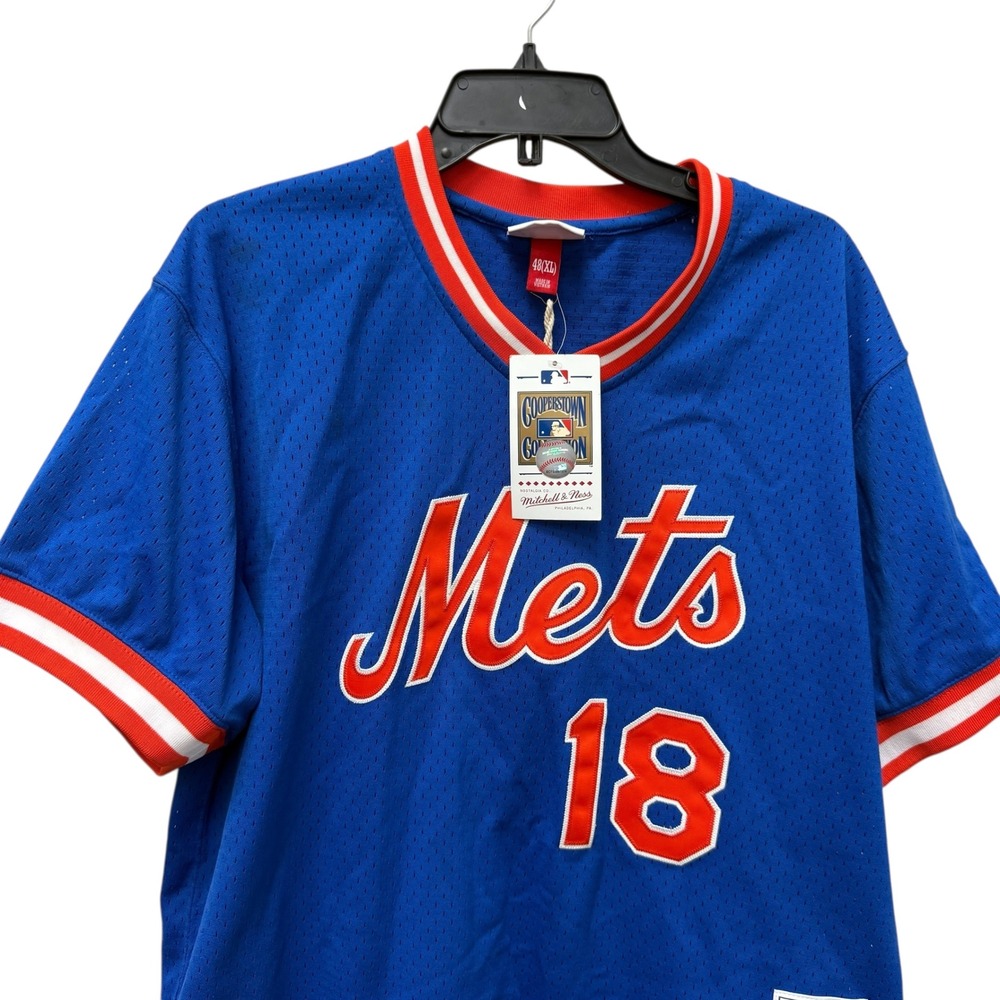 Mitchell & Ness New York Mets #18 Cooperstown‎ Jersey Baseball XL - Picture 2 of 8